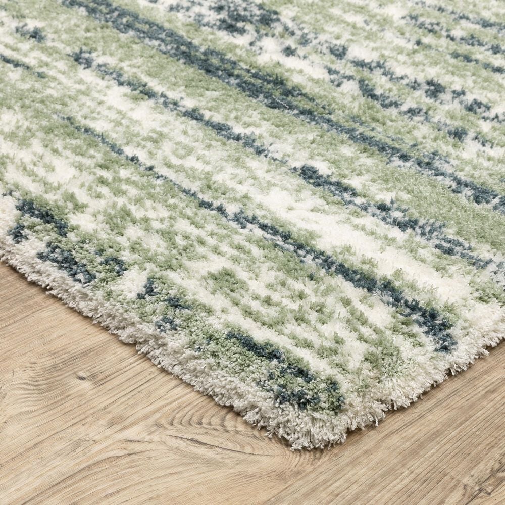 Oriental Weavers Galileo GAL06 Blue and Green 9&#39;10&quot; x 12&#39;10&quot; Area Rug, , large