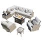 HOMLUX 10-Piece Modular Patio Conversation Set in Gray, , large