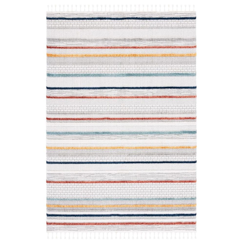 Safavieh Marrakesh 5"3" x 7"6" Ivory and Multicolor Area Rug, , large