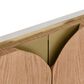 Fairfield Chair Portobello 4-Door Chest in White, Light Brown and Brushed Brass, , large