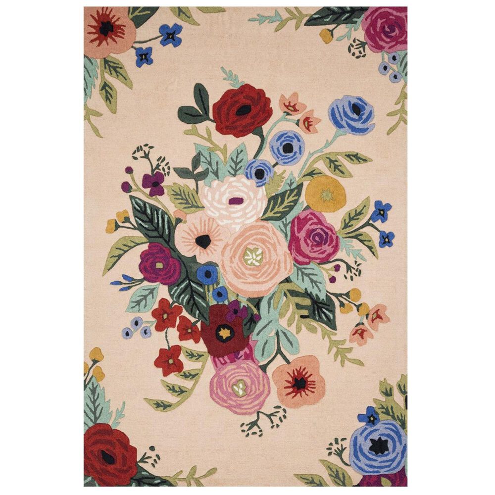 Rifle Paper Co. Les Fleurs LES-03 2"3" x 3"9" Scatter Rug, , large