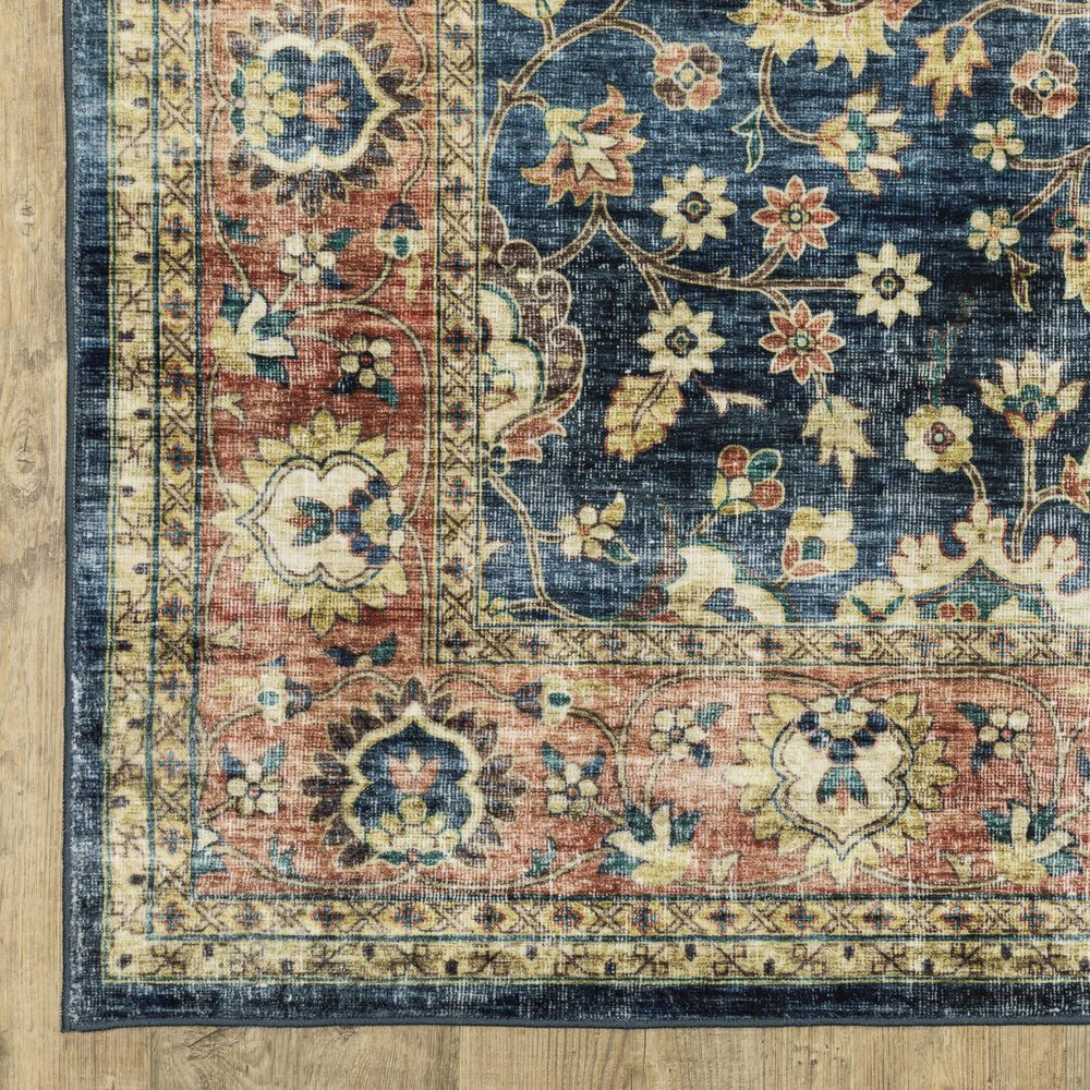 Oriental Weavers Sumter 2&#39; x 8&#39; Blue and Rust Runner, , large