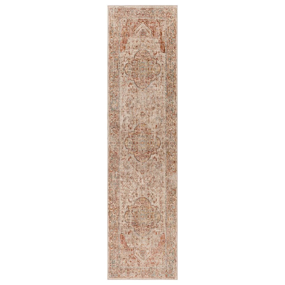 Surya Aspendos 2"7" x 7"3" Black, Cream, Denim, Ice Blue, Light Beige, Light Gray, Mustard and Rust Runner, , large