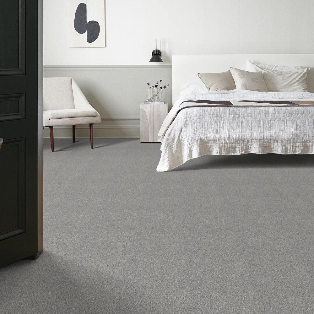Shaw Tonal Comfort Blue Carpet in Cool Breeze, , large