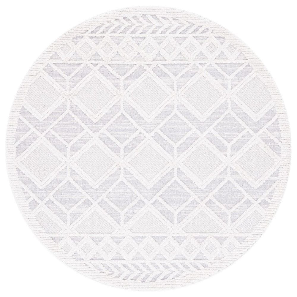 Safavieh Marrakesh MRK566B 6"7" Round Beige and Grey Area Rug, , large
