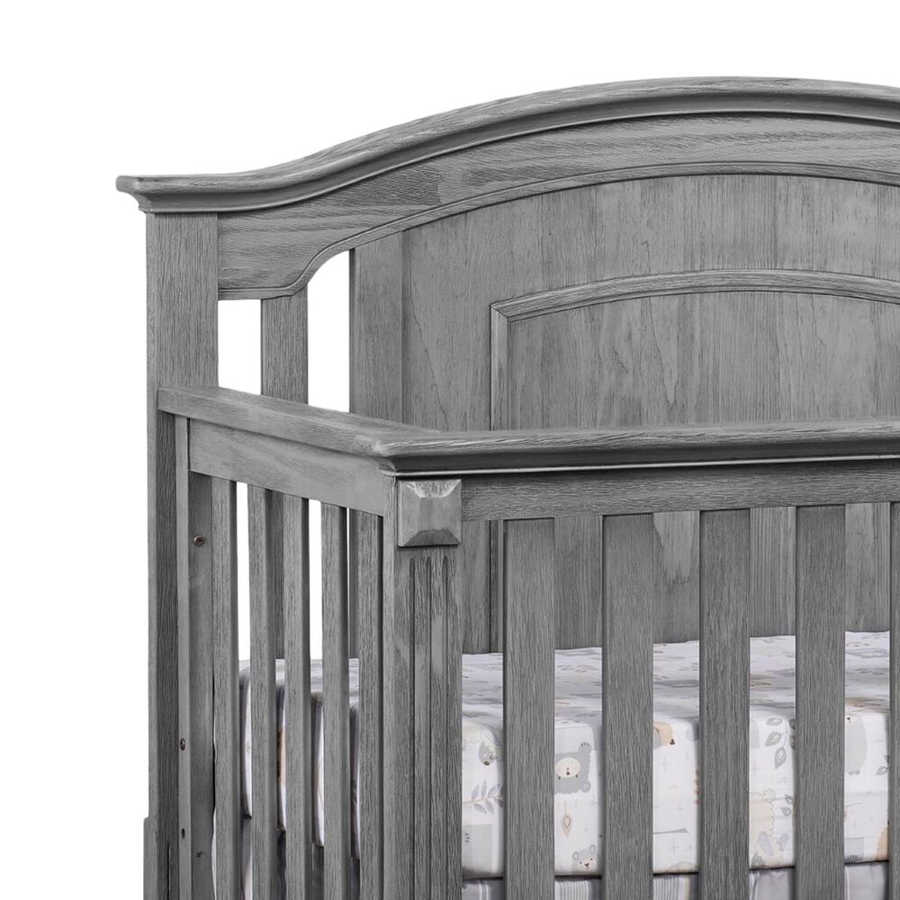 Oxford Baby Willowbrook 4-In-1 Convertible Crib in Graphite Gray, , large