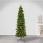 The Gerson Company 7.5" Pre-Lit Artificial Natural Cut Narrow Saginaw Spruce with Multicolored Lights in Green, , large
