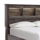 Ashley Drystan Queen Bookcase Bed with 2 Storage Drawers in Multi, , large