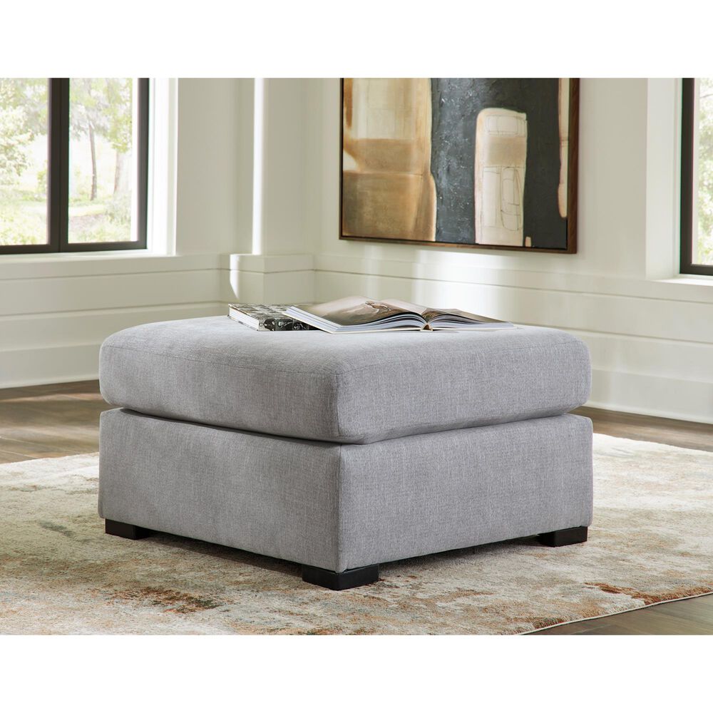 Ashley Lakepoint Oversized Accent Ottoman in Nickel, , large