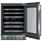 Thermador 24" Glass Door Wine Cooler with Masterpiece Handle Right Hinge in Stainless Steel, , large
