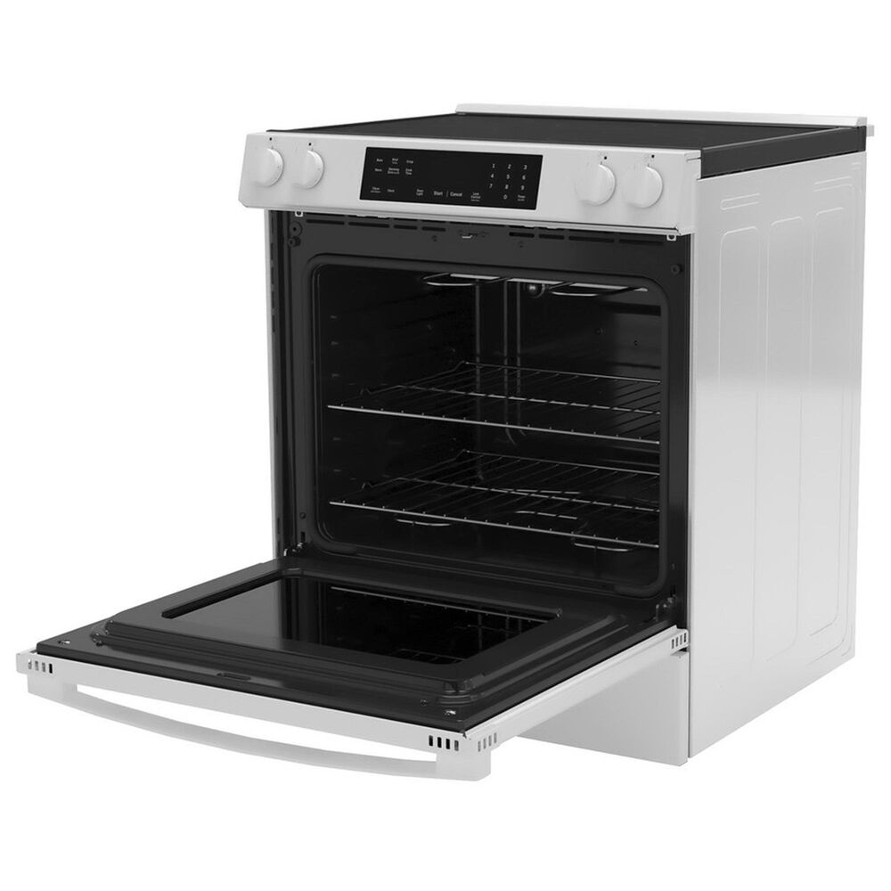GE Appliances 30" Slide-In Electric Range with Crisp Mode in White, , large