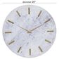 CosmoLiving by Cosmopolitan 20" Wall Clock in White and Gray, , large