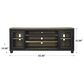 Ashley Foyland 83" TV Stand in Brushed Black and Dusty Grayish Brown, , large