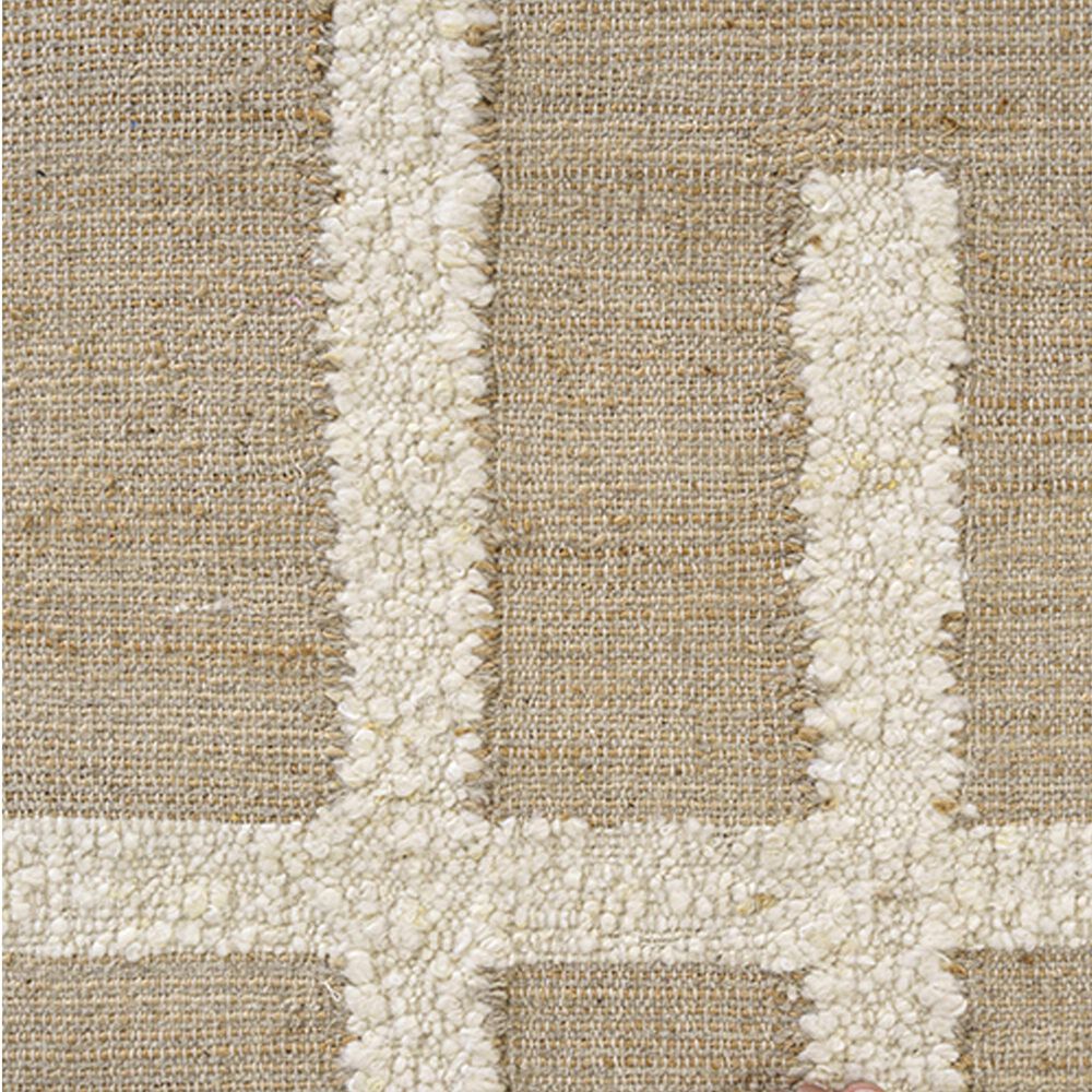 L&R Resources Geoblend Geometric Natural and Ivory 7"9" x 9"9" Area Rug, , large