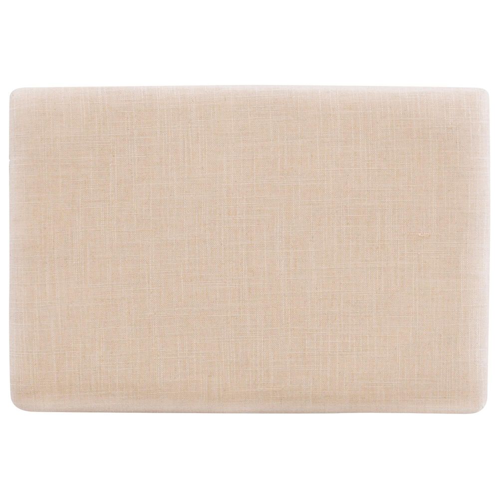 Linon Home Decor Claridge Bar Stool with Beige Cushion in Rustic Brown, , large