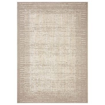 Amber Lewis x Loloi Bexley Natural and Taupe 4" x 6" Area Rug, , large