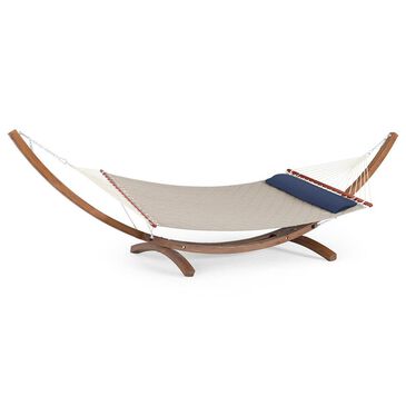 RST Brands Portofino Comfort Cypress Hammock Set in Beige and Indigo, , large