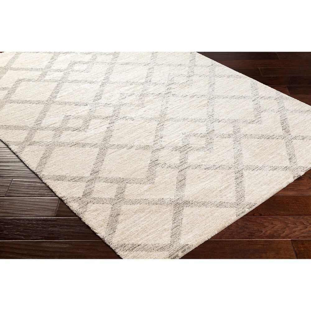 Surya Gavic 9&#39; x 12&#39; Medium Gray, Ivory and Light Beige Area Rug, , large