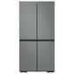 Samsung Bespoke 4-Door Flex Refrigerator Top Panel in Grey Glass, , large