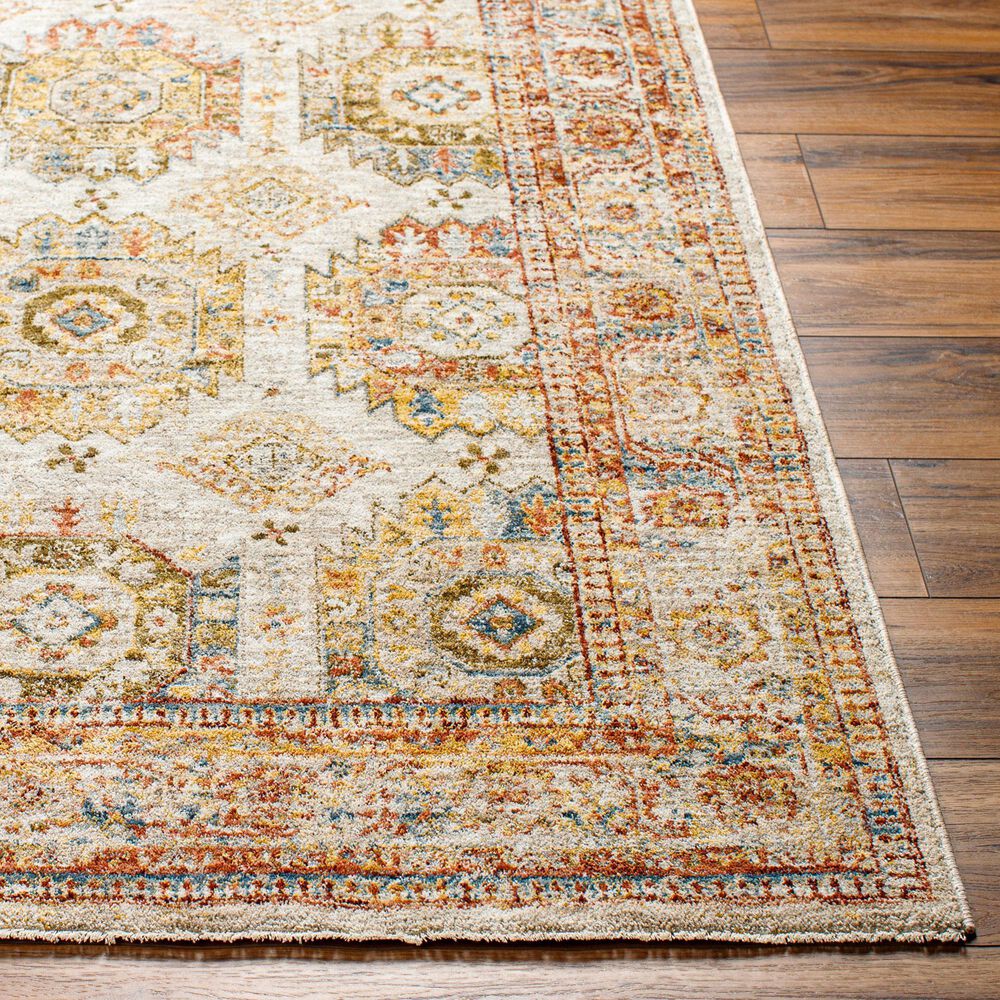 Surya Mona Lisa 10&#39; x 14&#39; Tan, Mustard, Brick Red, Sage, Olive, Dark Blue and Burgundy Area Rug, , large