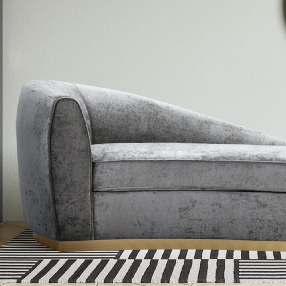 Tov Furniture Adele Chaise in Grey Nebraska Furniture Mart