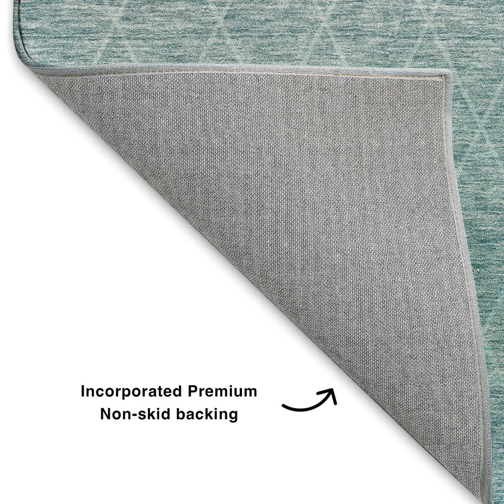 Dalyn Rug Company Lazio 2&#39;3&quot; x 7&#39;6&quot; Teal Runner, , large