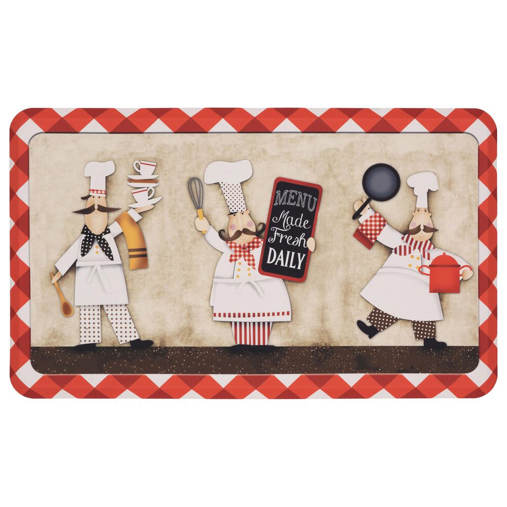 Karastan Dri-Pro Comfort Three Panel Chefs 4872-17492 1"6" x 2"6" Beige Area Rug, , large