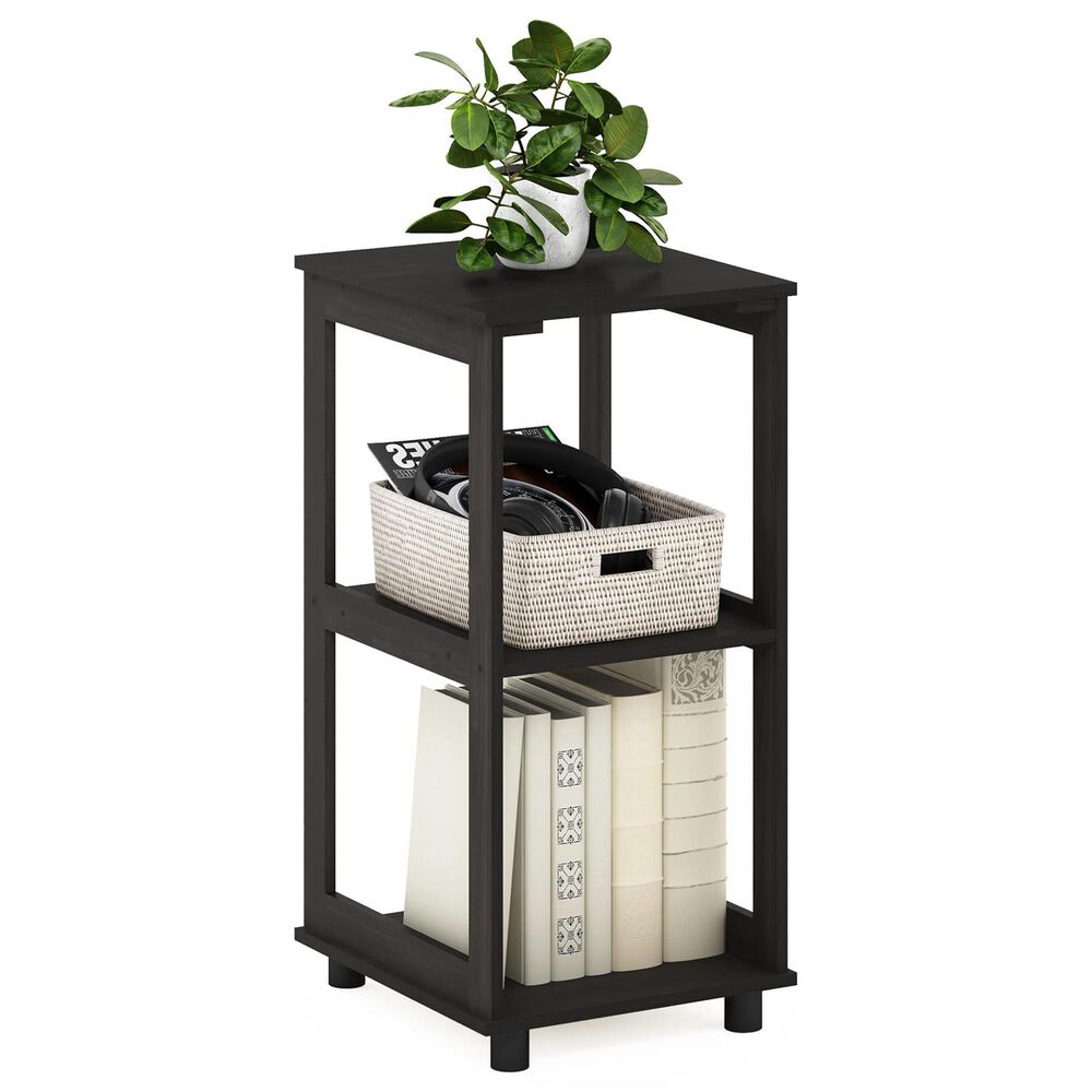 HOMLUX 2-Tier Tall End Table in Espresso, , large