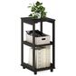 HOMLUX 2-Tier Tall End Table in Espresso, , large