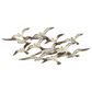 Maple and Jade 23" 48" Flying Flock of Bird Wall Decor in Distressed White, , large