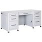 Riva Ridge Norah 68" Executive Desk in White, , large