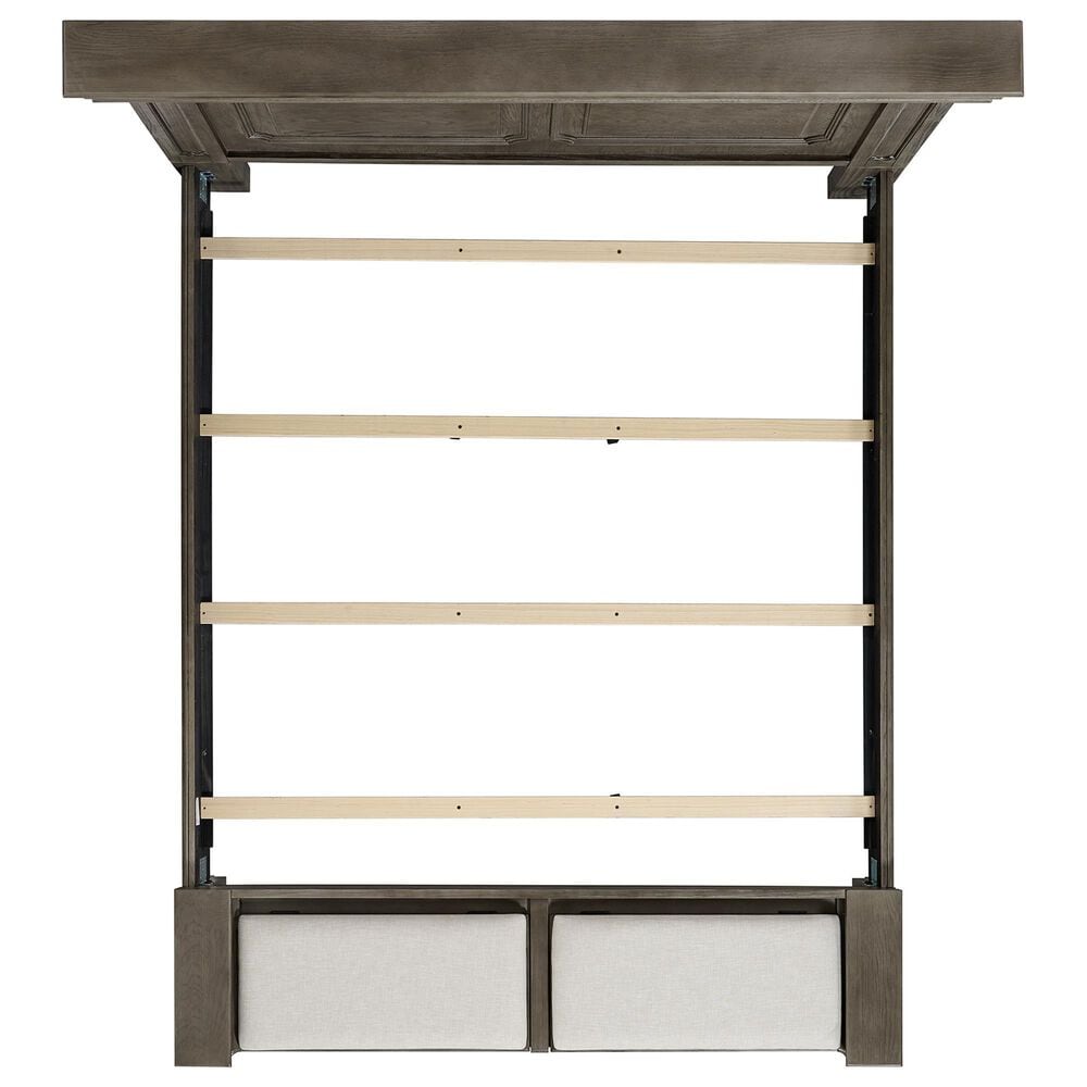 Mayberry Hill Kings Court 5 Piece King Storage Bedroom Set in Grey, , large