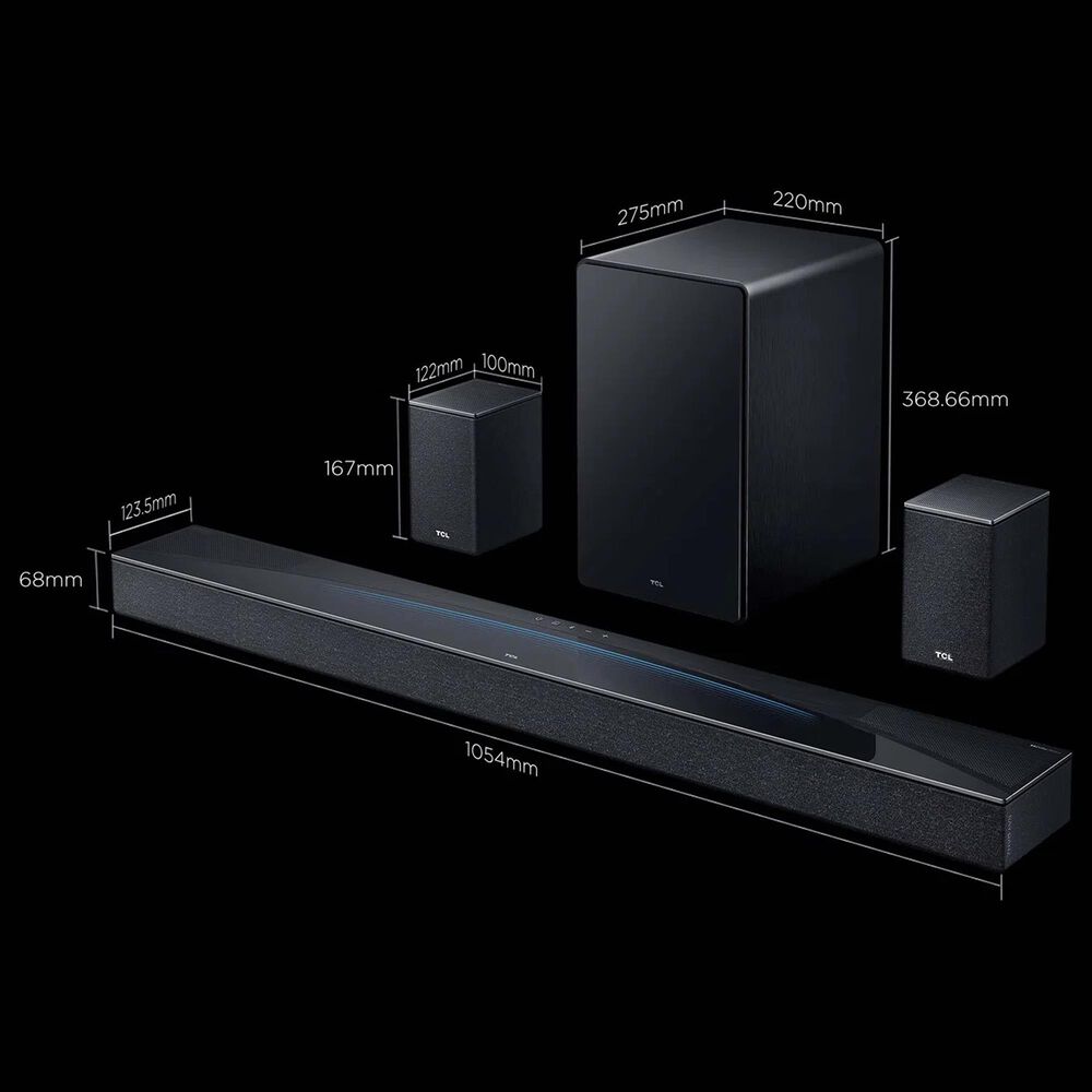TCL 98&quot; Class QM7K Series 4K UHD HDR QD-Mini LED - Smart Google TV with Q Class 7.1.4 Channel Soundbar System in Black, , large