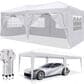 HOMLUX 10" x 20" Outdoor Pop Up Canopy Gazebo for Party in White, , large
