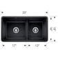 Blanco Precis Reversible 1-3/4 Low Divide Double Bowl Kitchen Sink in Volcano Gray, , large