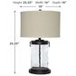 Ashley Tailynn Table Lamp in Clear and Bronze, , large