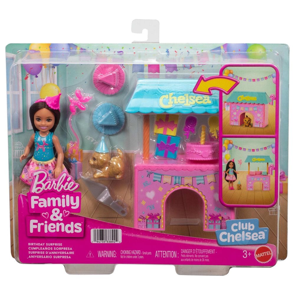 Barbie Club Chelsea Surprise Birthday Party Playset, , large
