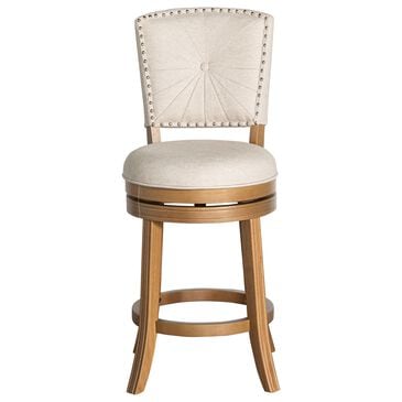 Richlands Furniture Santa Clara II Wood and Upholstered Swivel Counter Stool, , large