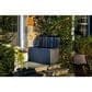Alfresco Home Urban Board Home and Garden Storage Box with Wheels in Black, , large
