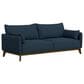 Emerald Home Furnishings Aria Stationary Sofa in Navy Storm, , large