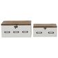 Maple and Jade Box in Natural Brown and White (Set of 2), , large