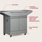 Tytus Anaheim and Emberwood 4-Burner Gas Grill and Grill Prep Cart in Gunmetal Gray, , large