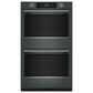 KitchenAid 2-Piece Kitchen Package with Juniper 30" Smart Double Wall Oven and Black 30" Electric Cooktop, , large