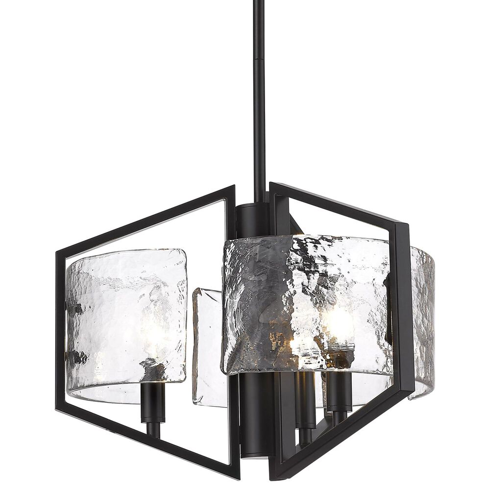 Golden Lighting Varsha 3-Light Pendant in Matte Black, , large