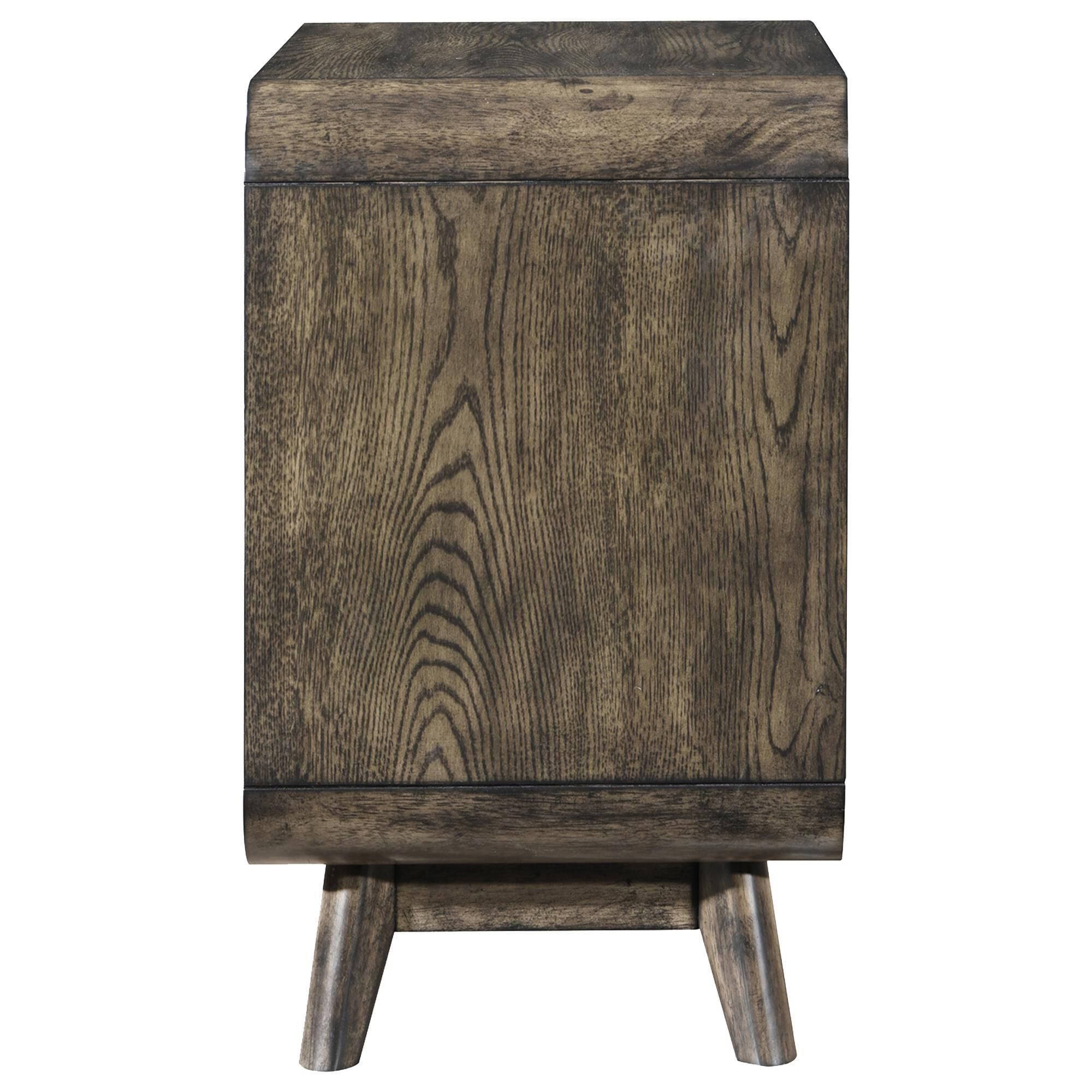 New Heritage Rex 1-Drawer Nightstand in Walnut
