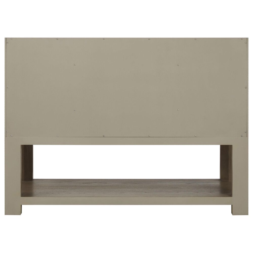 James Martin Vanities Lucian 48" Single Bathroom Vanity in Pebble Oak with 3 cm Victorian Silver Quartz Top, Rectangular Sink and FreePower Wireless Charger, , large