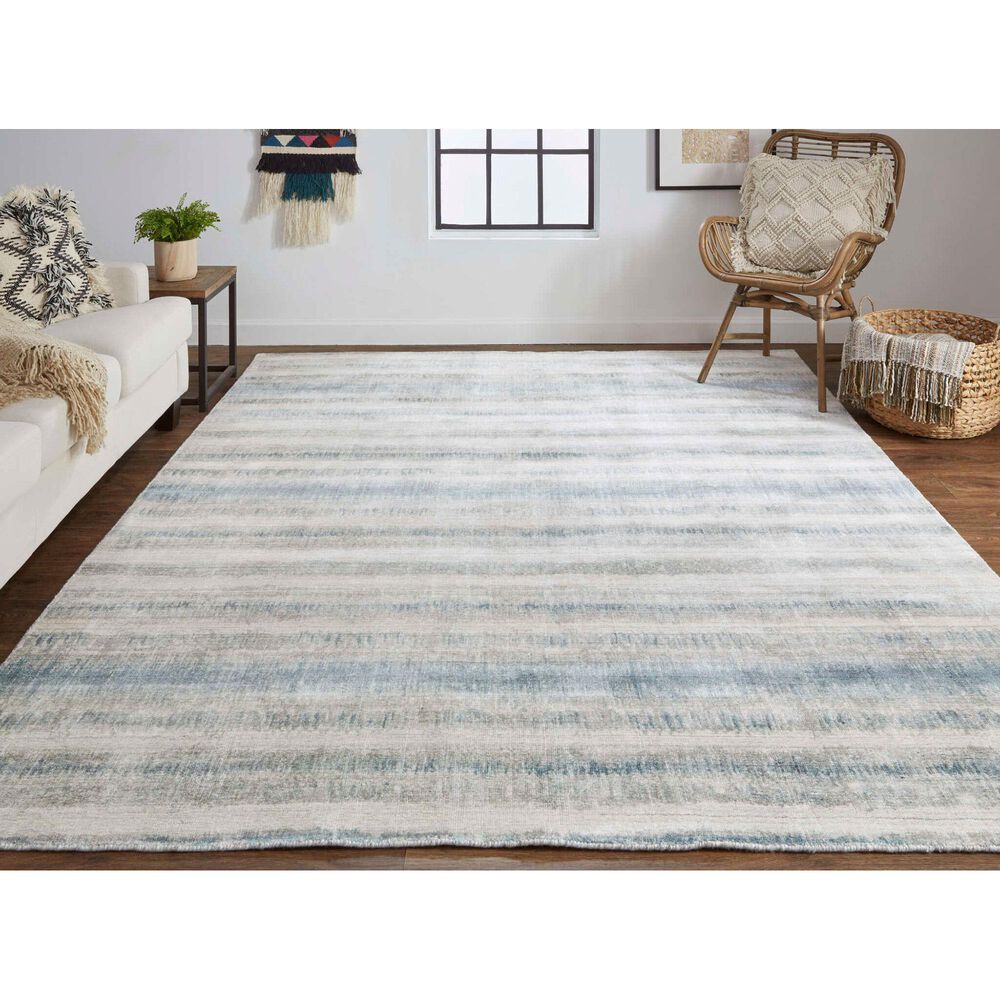 Feizy Mackay 8&#39; x 10&#39; Blue Area Rug, , large