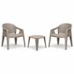 Zentro Living Premo Bistro Chair in Taupe, , large