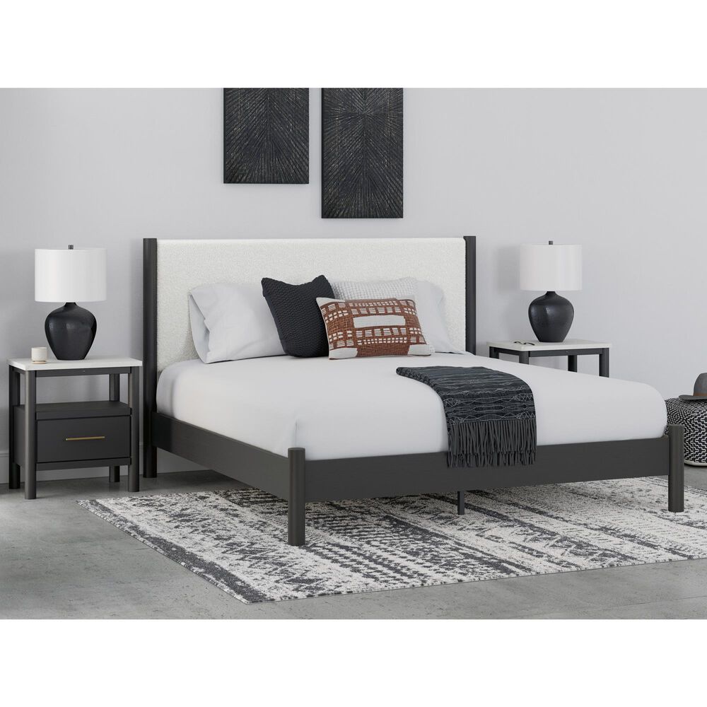 Ashley Cadmori 3-Piece King Platform Bedroom Set in Black and White, , large