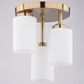 Vaxcel Park Ridge 3-Light Flush Mount in Champagne Gold, , large